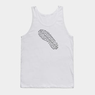 Running Shoe Print Tank Top